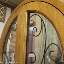 Interfusion arched double doors